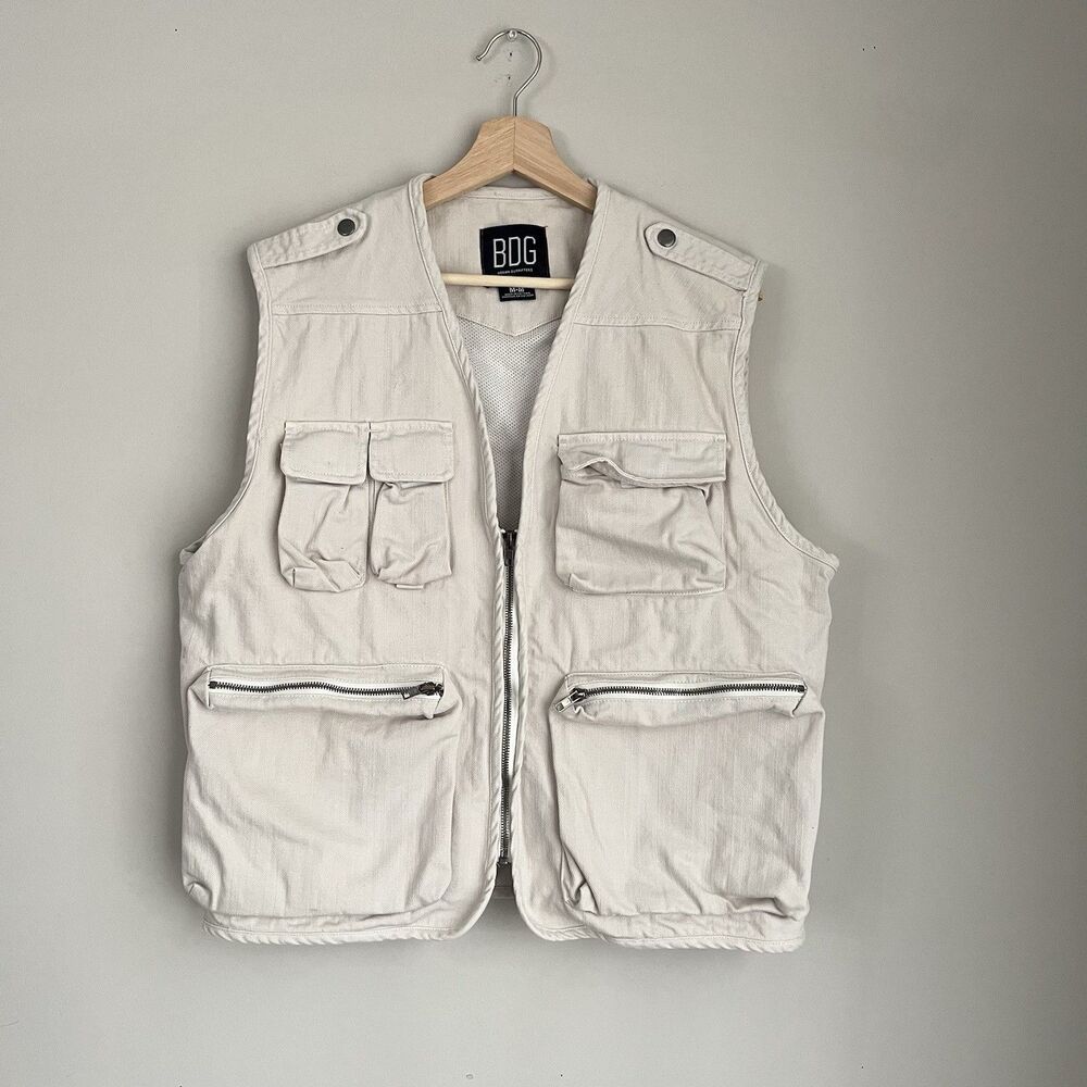 BDG Urban Outfitters Denim Utility Vest Mens Size Medium